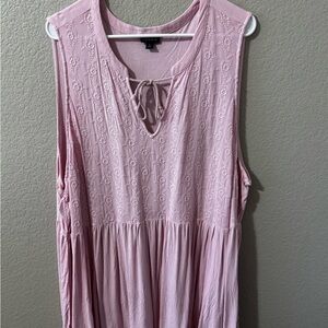 Torrid Light Pink Sleeveless Blouse